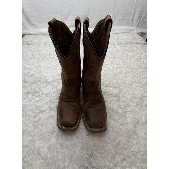 Laredo Mens 7835‎ Boots 9 EW Brown Leather Western Cowboy Square Toe Riding main image 5